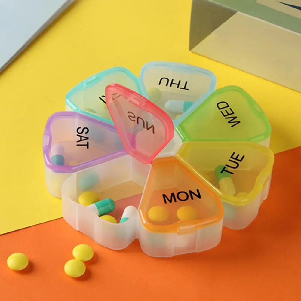 Прозрачный контейнер для хранения удобный переноски Радужный дизайн с