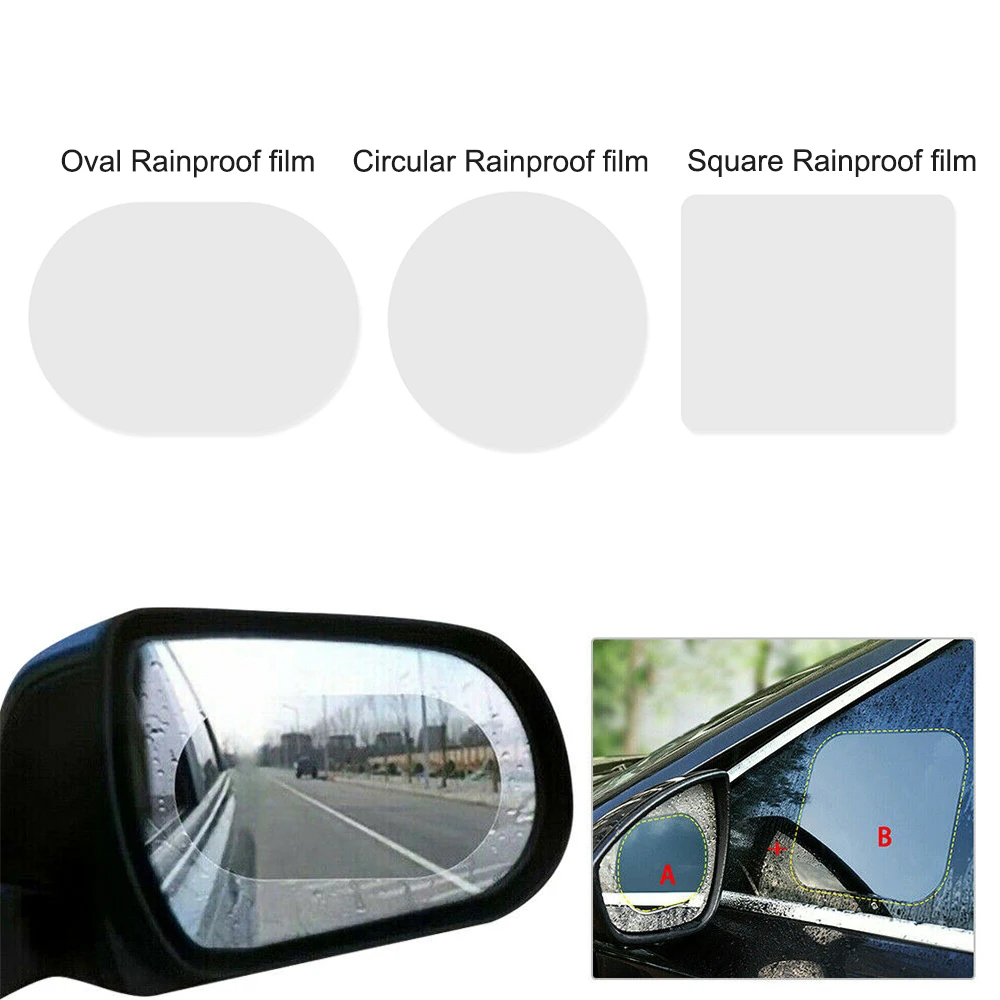 4 шт. автомобиля зеркало заднего вида зеркальная защитная пленка анти туман