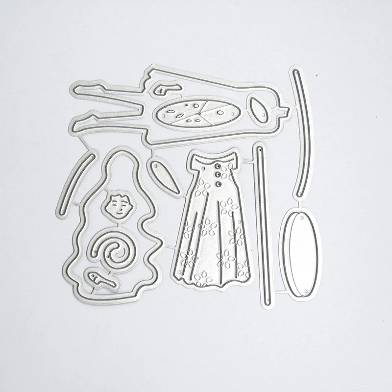 Цветок весна девушка металла резки штампы DIY Скрапбукинг фото альбом карты