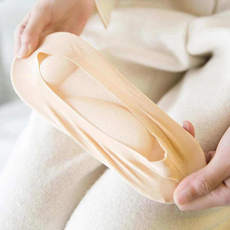 3D доставка женские невидимые носки из ледяного шелка короткие носки-башмачки с