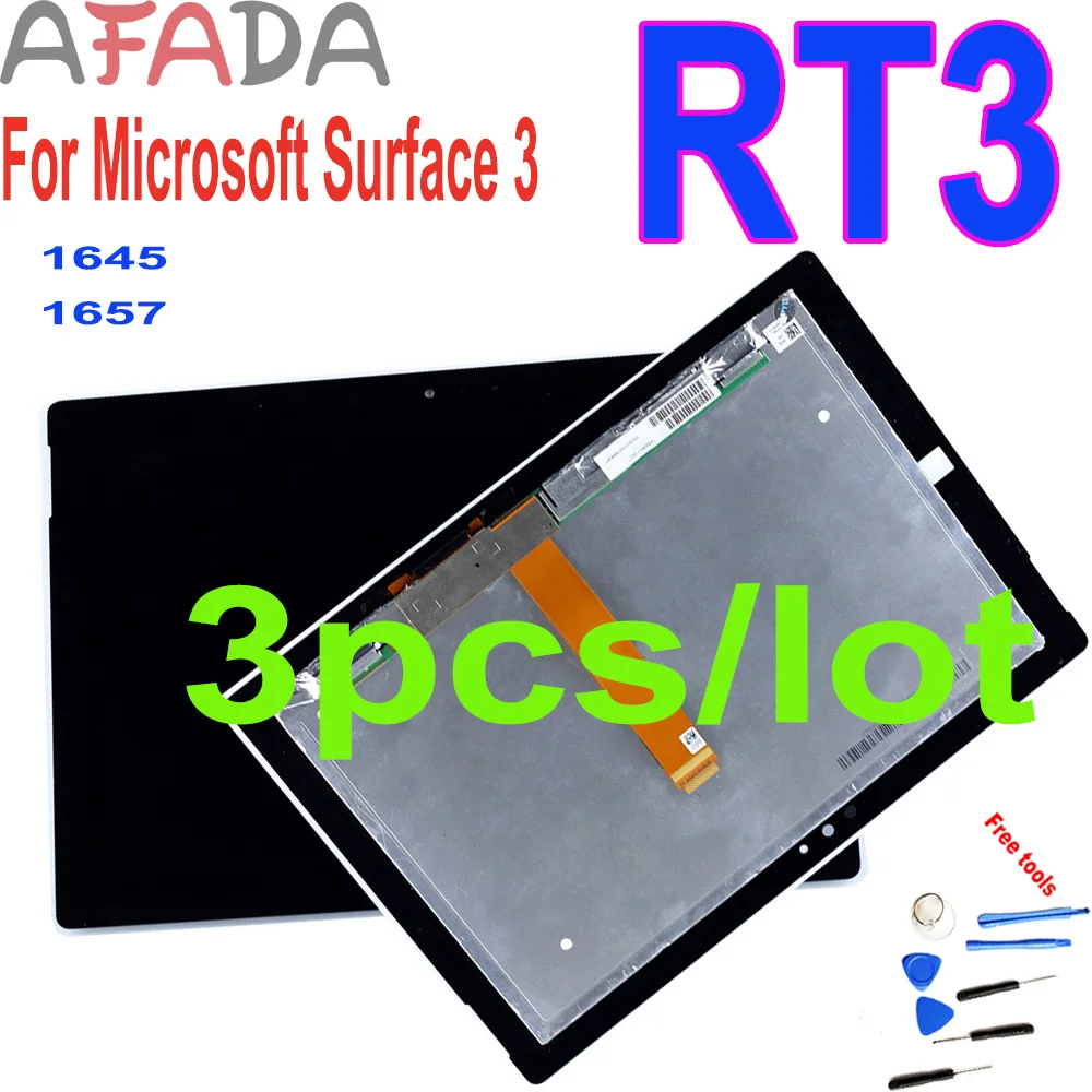 Сменный ЖК дисплей 3 шт. AAA + для Microsoft Surface RT3 RT 1645 10 8 дюйма сенсорный экран в сборе