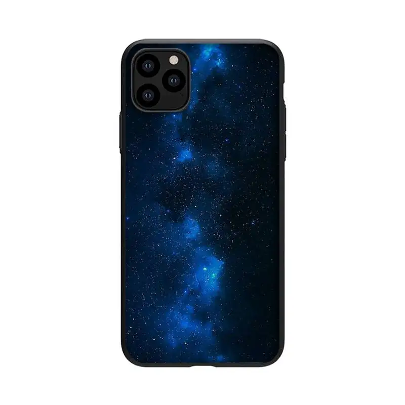 

Moakado Starry Sky Scenery Phone Case For Black-Iphone 5s 6 6s 7 8 11 12 X Xs Xr Pro Plus Max Mini Fundas Cover