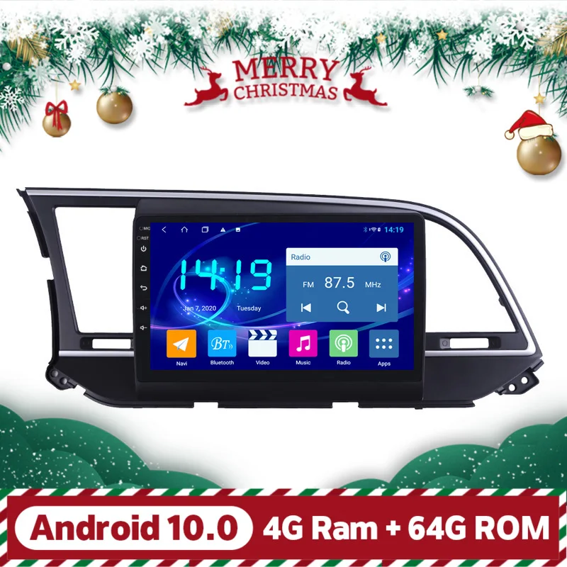 Восемь ядер 4 Гб Ram 10 дюймов Android автомобильный мультимедийный плеер GPS навигация