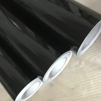hot sale shiny glossy black vinyl film with air bubble free gloss black car wrap foil car sticker decal 50x150200300500cm