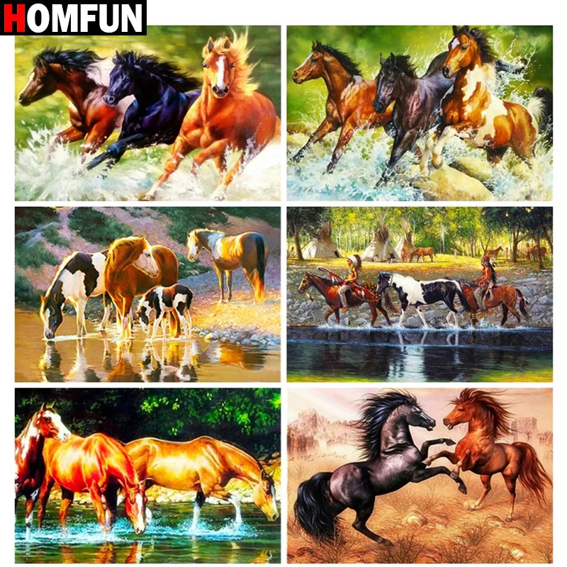 HOMFUN Full Square/Round Drill 5D DIY Diamond Painting 