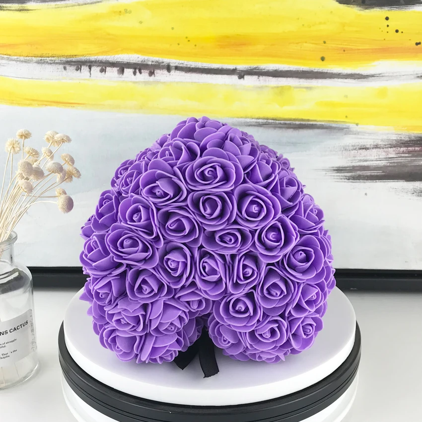 Милый медвежонок 25 см Искусственный цветок розы PE розовый медведь отправить мать