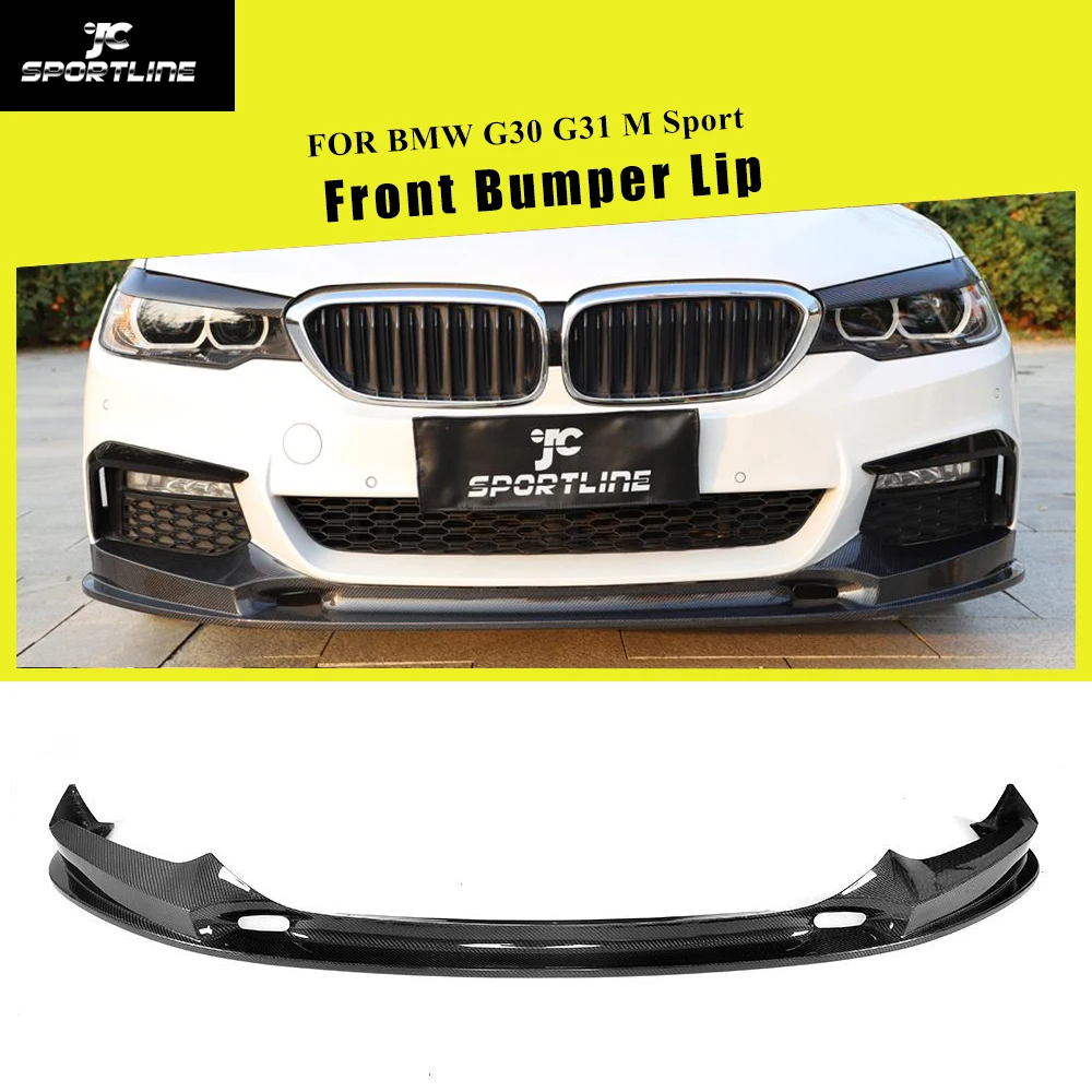 Спойлер для переднего бампера BMW 5 Series G30 G31 M Sport 2017 2018 2019 из углеродного волокна