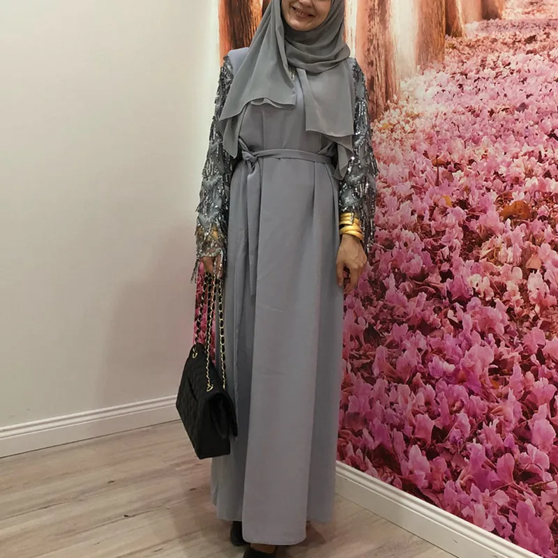 

2021 Tassel Abaya Turkish Dubai Hijab Muslim Dress Islam Clothing Abayas For Women Kaftan Caftan Djelaba Femme Prayer Clothes
