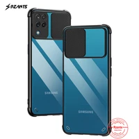 rzants for samsung galaxy a12 galaxy m12 case lens protection camera strong protective slim airbag transparent thin clear cover