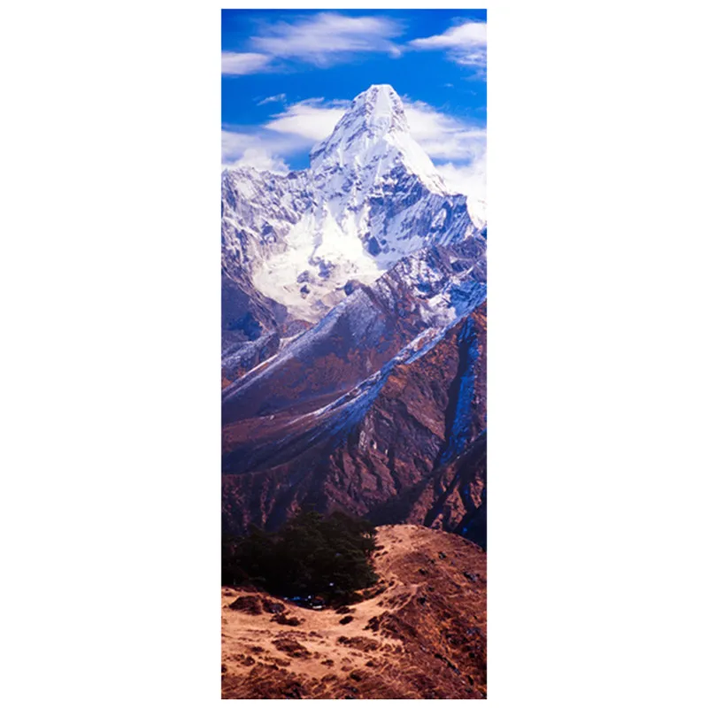 77*200 см Настенная дверь Непал Снежная гора Ama Dablam природный пейзаж 3d Виниловые