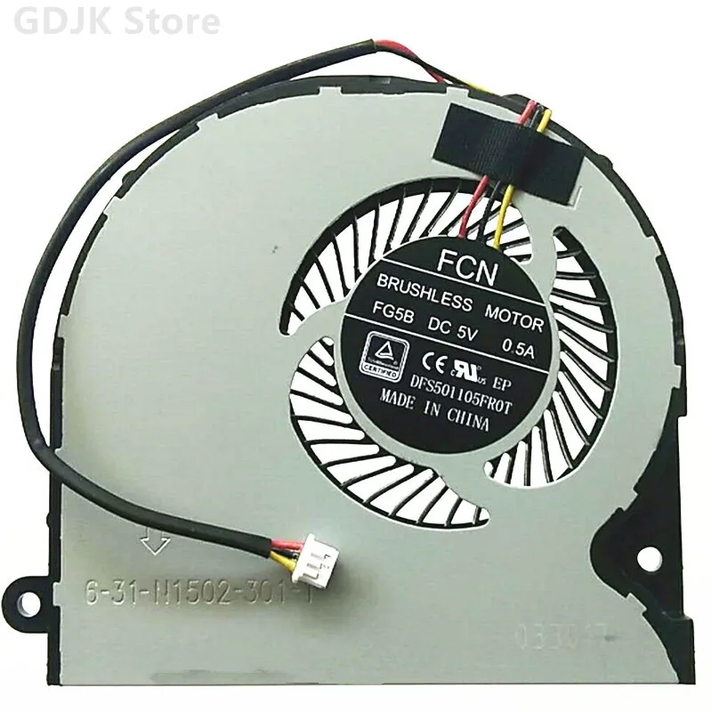 

Brand New Original ThundeRobot ST Plus-U5a -U5c -U5Ta CPU GPU Cooling Fan FG5B 6-31-N1502-301 FH22 6-31-N5502-102