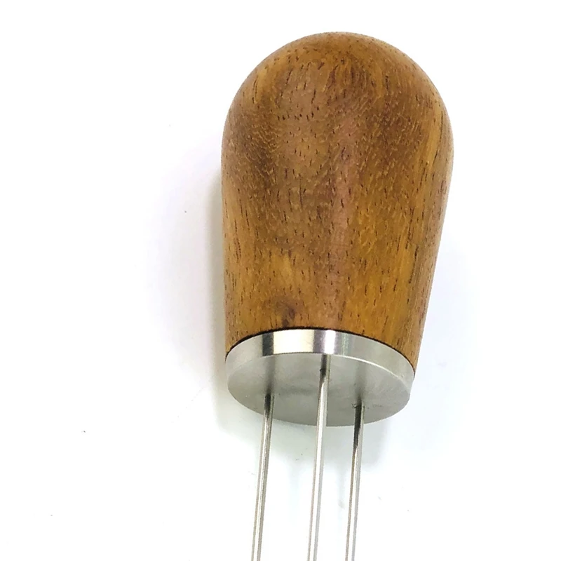 

Espresso Needle Distributor,Wood Handle Espresso Needle Distributor,Espresso Barista Coffee Stirrer Distributor
