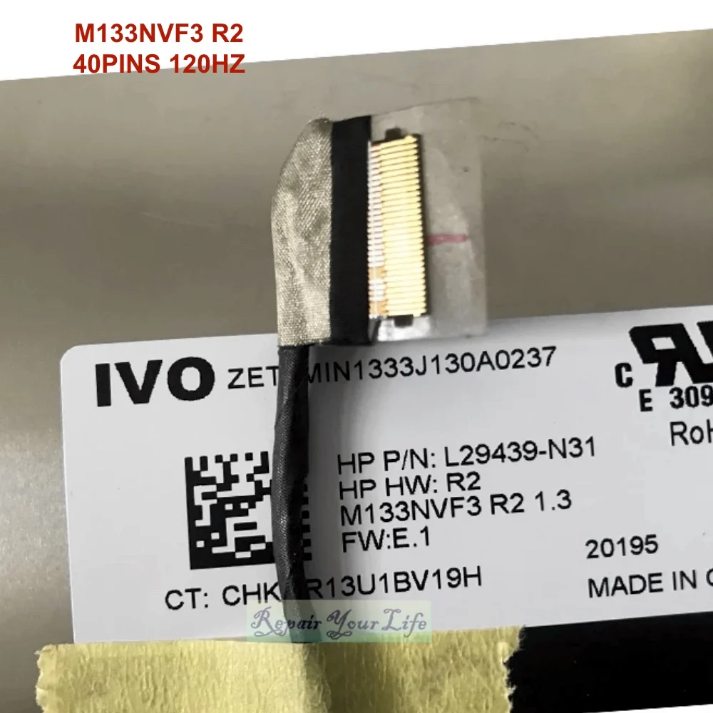 13 3 ЖК-экран в сборе для ноутбука HP ENVY X360 13-AR M133NVF3 R2 B133HAN05.7 LP133WF9 светодиодный