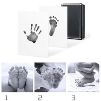 environmental friendly baby care non toxic baby handprint footprint imprint kit baby souvenirs casting newborn footprint inkpad