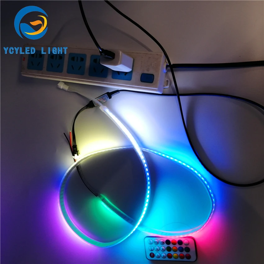 

1m 5v usb ws2812b 144leds digital programable addressable 5050smd rgb led strip lights ws2812 led tape with RF remote controller