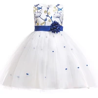 summer white eleagant formal princess dress children wedding party pageant long prom gown kids dresses for girls size 3 10 years