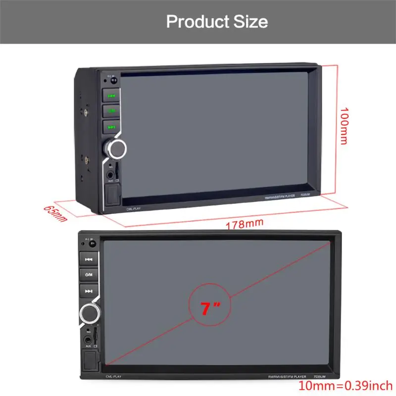 

7 Inch8.1 Double 2 Din 16g Quad Core Gps Car Stereo Mp5 Player Fm + Rear Camera Car Mp5 Player Radios