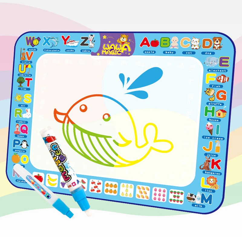 100*80 см игрушки для рисования водный коврик рисование и написание каракули с