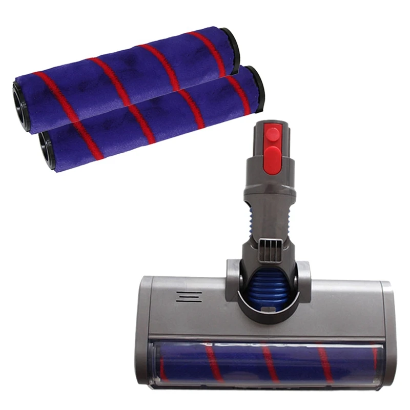 

Soft Roller Head Quick Release Electric Floor Head with Vacuum Filter Replacements Washable