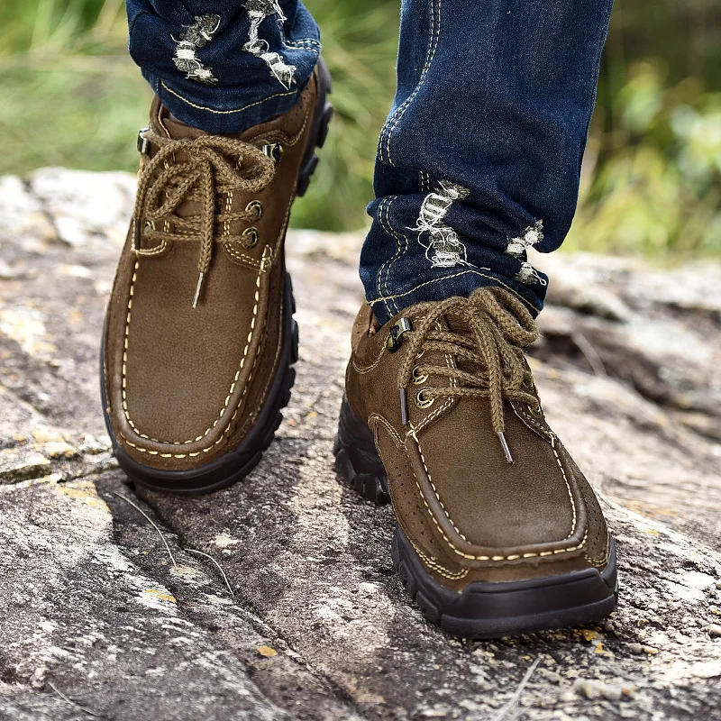 

Мужская уличная спортивная обувь, удобная, дышащая, износостойкая, легкая обувь, мужская обувь на плоской подошве со шнуровкой и круглым носком