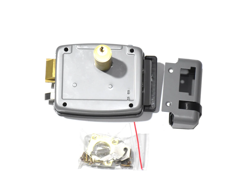 Электрический дверной замок электронный металлический для домофона 12 В