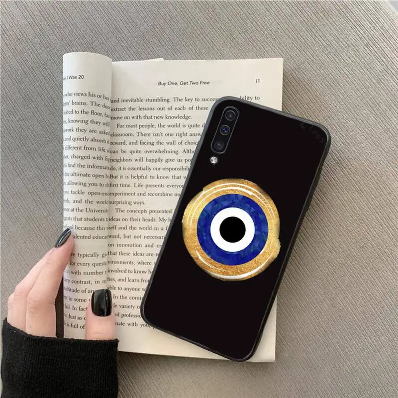 

Lucky Eye Blue Evil Eye Phone Case For Samsung Galaxy M10 20 30 A 40 50 70 71 6S A2 A6 A9 2018 J7 CORE PLUS STAR S10 5G C8