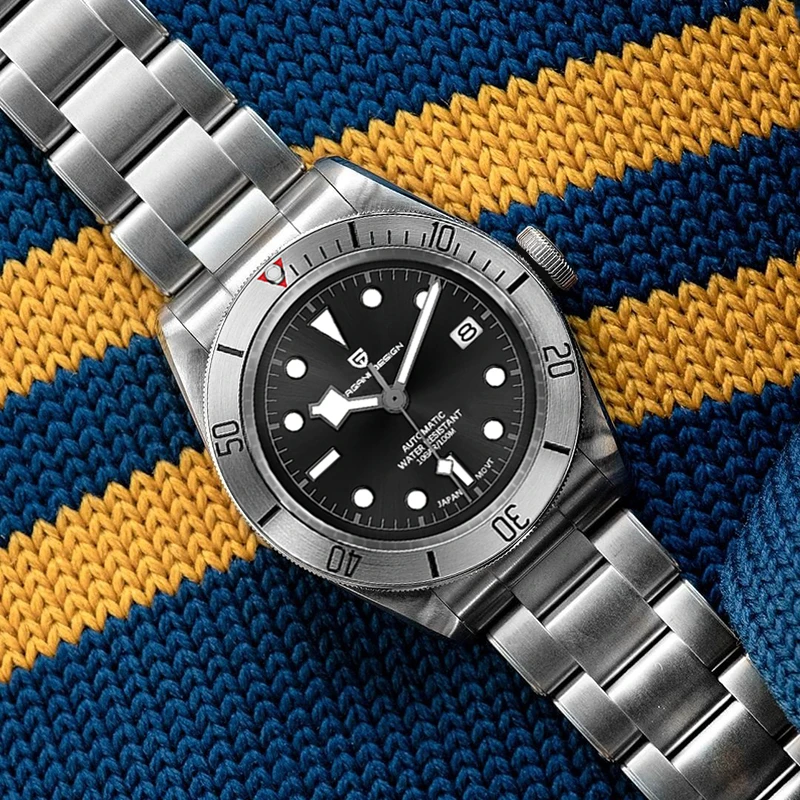 

Luxury Brand Men's Automatic Mechanical Watches Stainless Steel Japan Movt Watch For Men Business Waterproof 2021