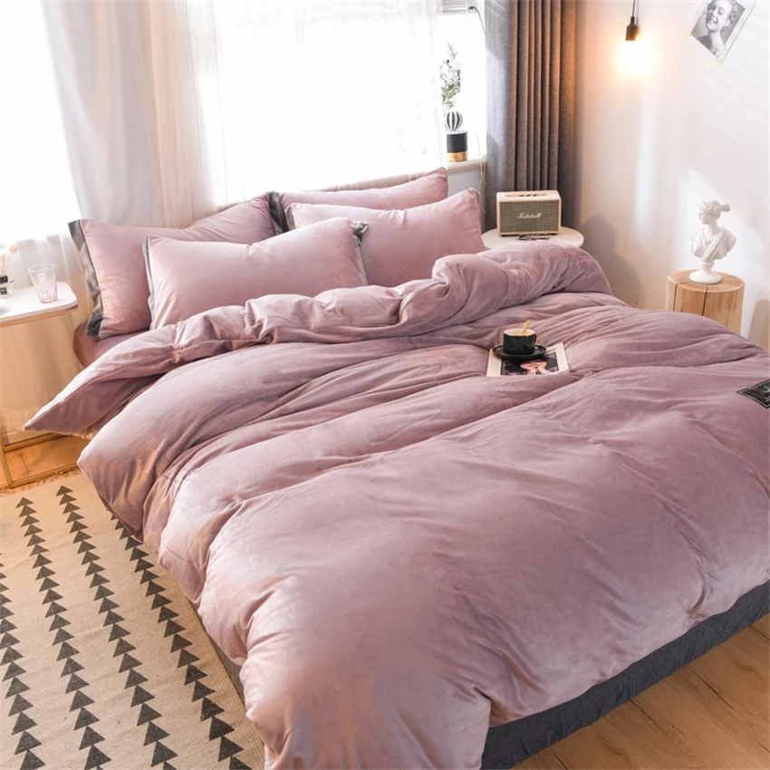 Горячее предложение! Распродажа! Хрустальный Бархатный комплект постельного