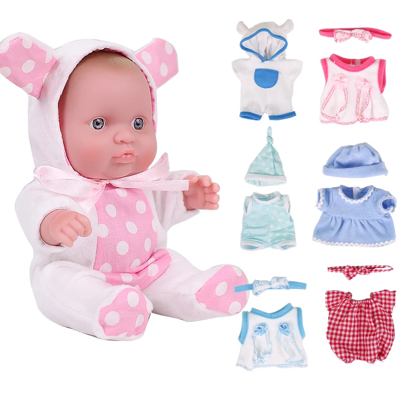 8 дюймов для новорожденных Baby Doll полный силиконовые куклы игрушки малышей Playmate