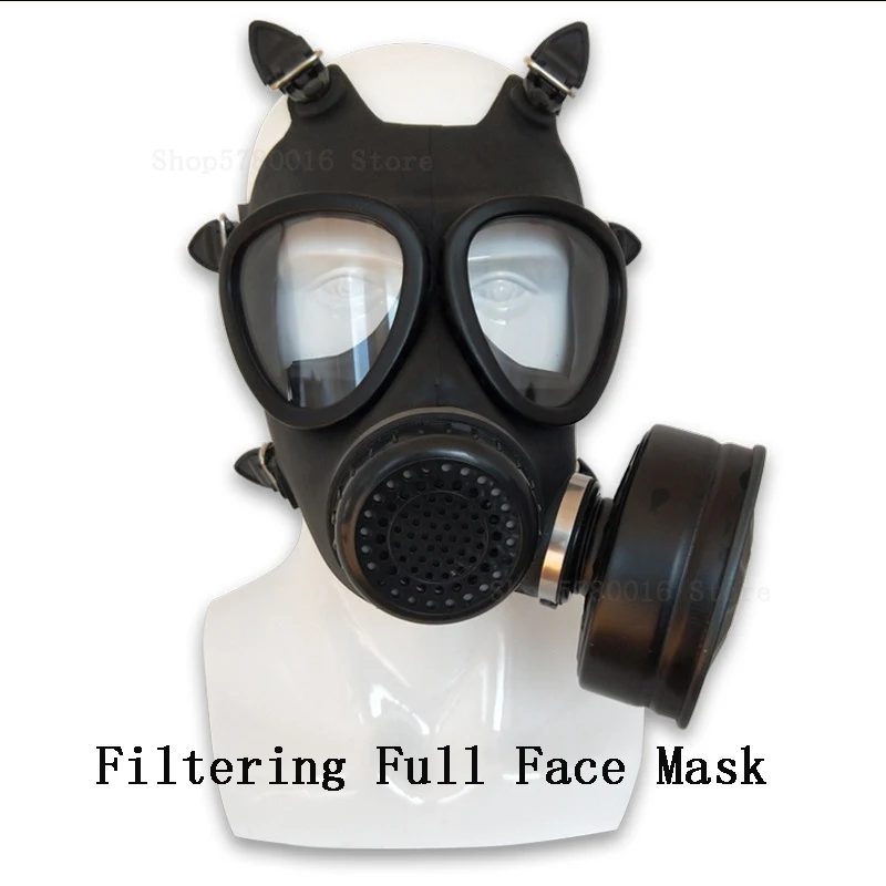 

87 Type Rubber Head Wear Grimace Respirator Paint Spraying Decoration Gas Mask Chemical Protective Full Face Mask formaldehyde