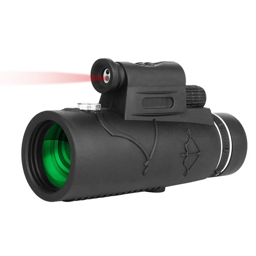 

12X40 High Definition Monocular BAK4 Prism Night Vision Monocular Telescope with Smartphone Holder and Tripod for Wildlife