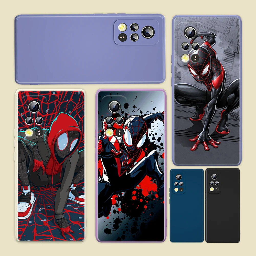 

Spider-Man Avengers Marvel For Honor 50 30 20 10X 9X V40 V30 X20 X10 Play 3 4 Pro Lite 5G Liquid Silicone Soft Phone Case