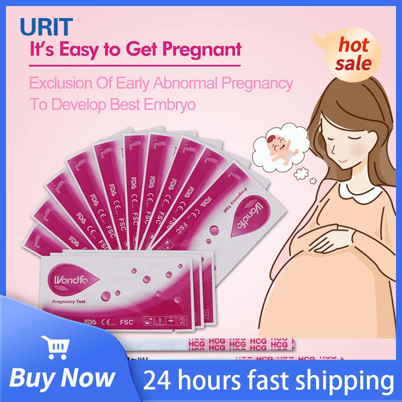 

Wandfo HCG Pregnancy 20pcs/50pcs + LH Ovualtion 20pcs/50pcs Test Strip Combination Packages For Women Simple Urine Test Strips
