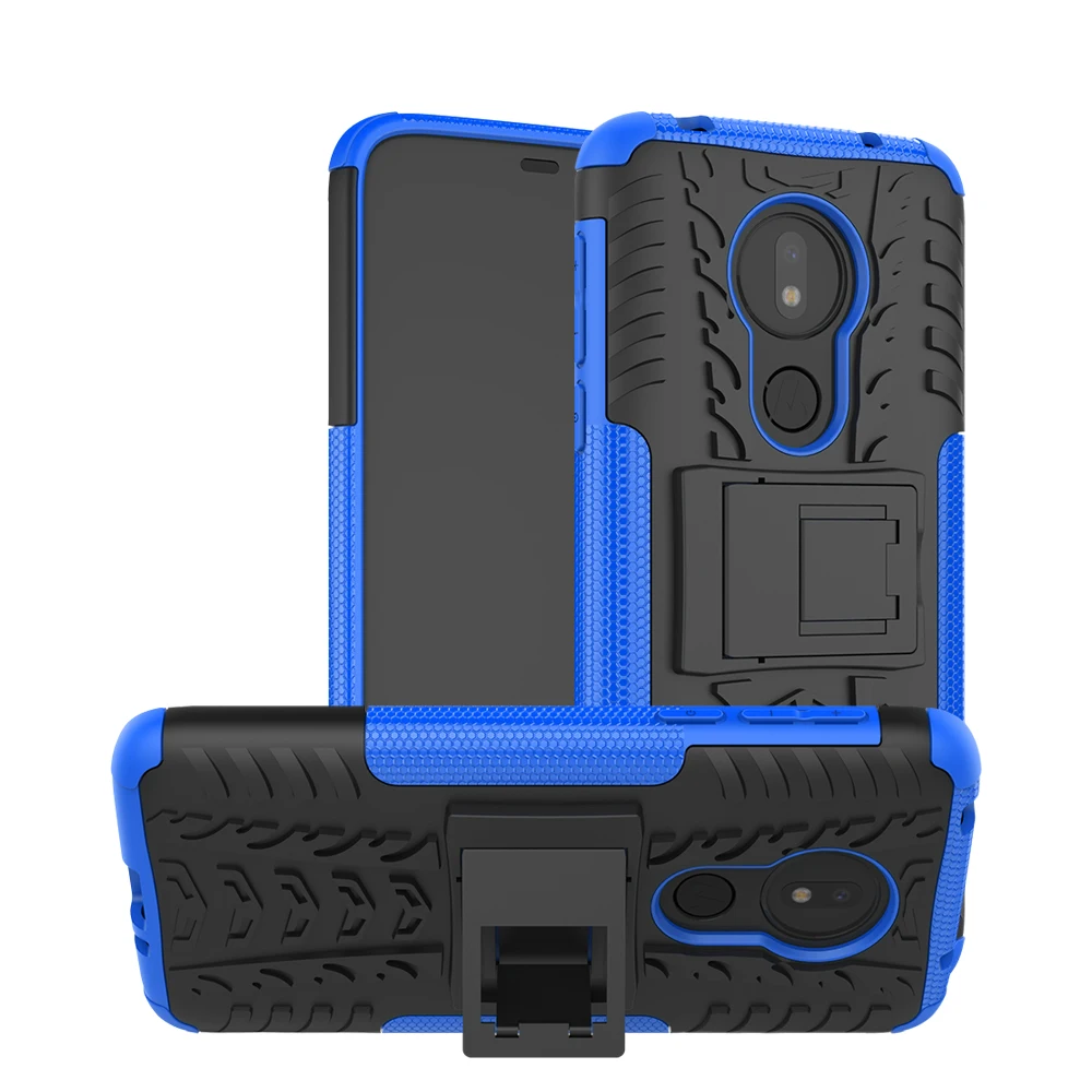 Для Motorola Moto G7 power Play (Версия США) чехол для телефона задний двухслойный TPU + PC