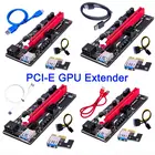 Ver009 Usb 3.0 Pci-E Райзер Ver 009S Экспресс 1X 4X 8X 16X Райзер адаптер карта Sata 15Pin до 6 Pin кабель питания Прямая поставка