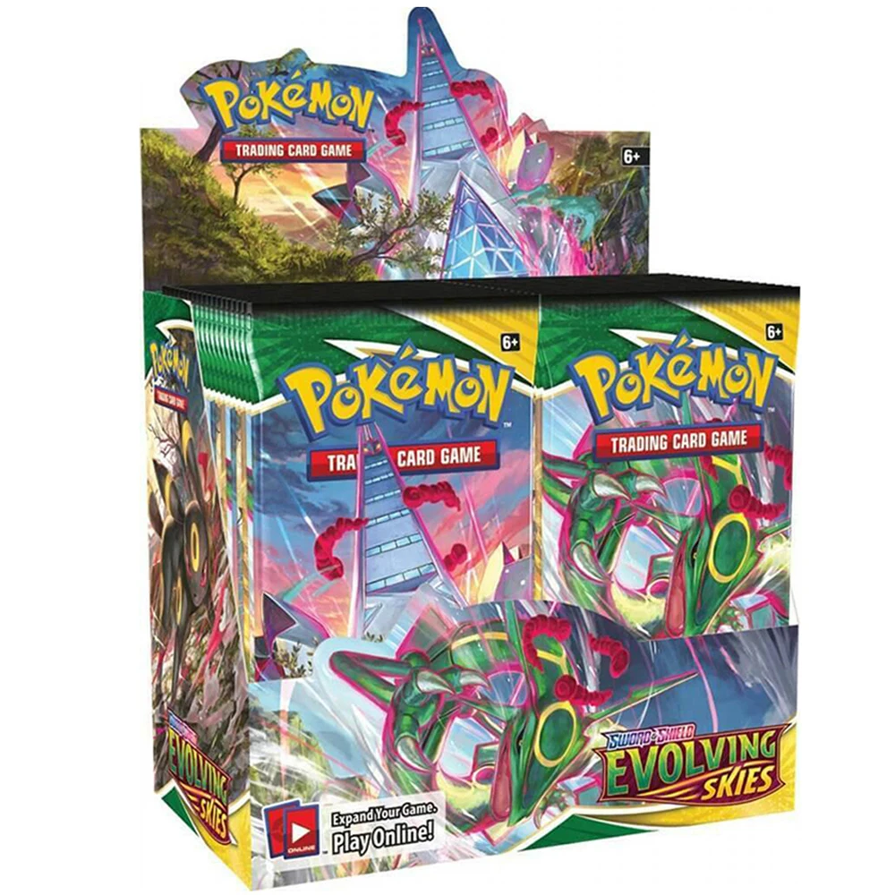 

324/360Pcs Pokemon Cards Evolving Skies TCG: Shining Fates Booster Box Trading Card Game Collection Toys Gifts For Children