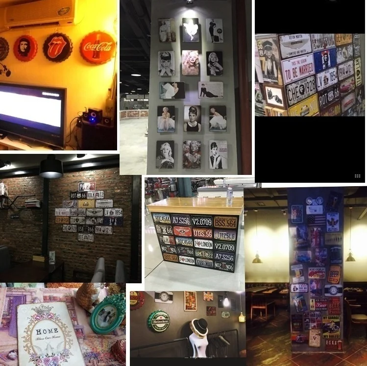 

2019 NEW! Metal Tin Sign Bar Pub Home Wall Decoration Retro Metal Art Poster Crafts