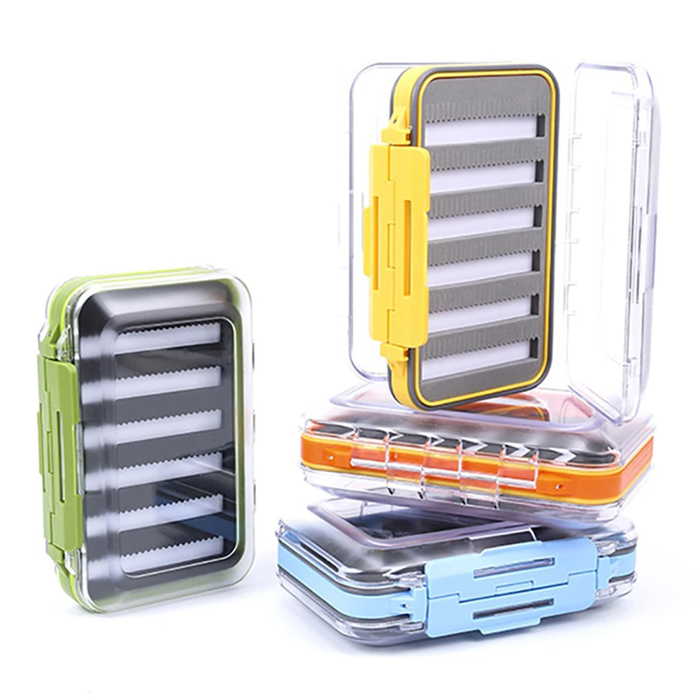 Fly Fishing Box двухсторонние водонепроницаемые пластиковые коробки для снастей