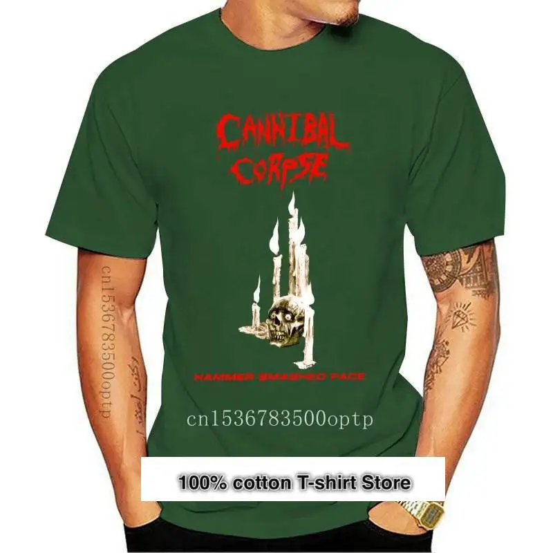 

Camiseta de Metal de la muerte de color negro, camisa de talla S 5Xl, Cannibal Corpse, martillo, cara rota, V1, nueva