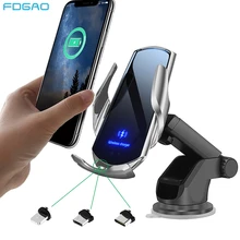 15W Qi Car Wireless Charger for iPhone 13 12 11 Pro XS XR 8 Samsung S21 S20 S10 Huawei Xiaomi Magnetic USB Charging Phone Holder