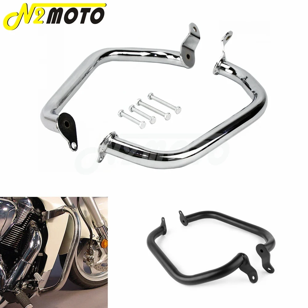 Хромовая/черная Автомобильная защита двигателя мотоцикла для Suzuki Boulevard M109R 2006-2012