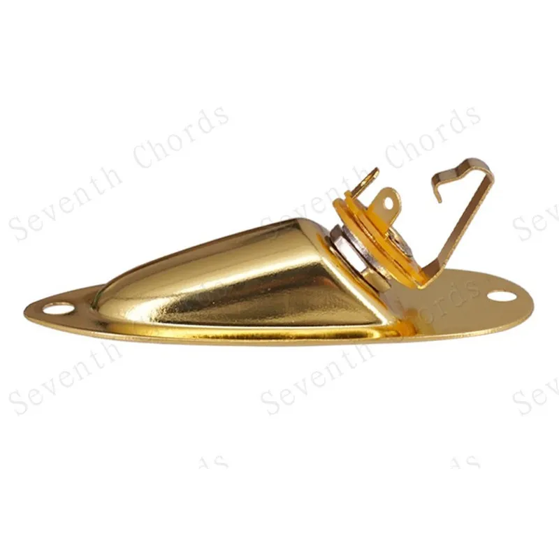 1 шт. золотистый и черный лодка Стиль Накладка для Джек разъёма 1/4 &quotгитарный