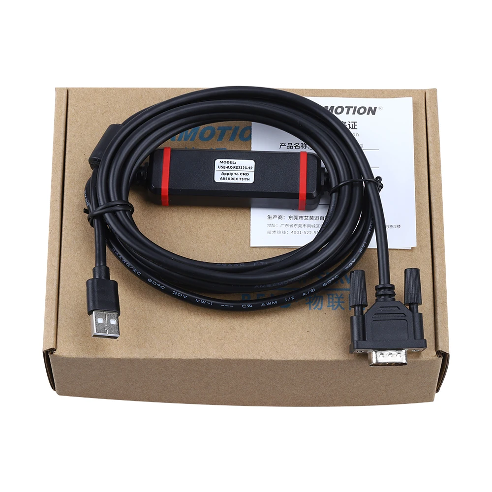Подходит для сервопривода CKD ABSOdex data line AX-RS232C-9P отладка линии связи USB |