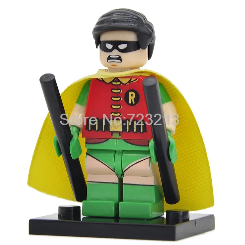 Robin Одиночная фигурка супергероя, айсман X-men, проф. Х. Китти, прайд, белая королева, тигр, Архангел, Psylocke, строительные блоки, кирпичи, игрушки - Цвет: Robin