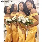 Бордовые Платья для подружки невесты без бретелек без рукавов длиной до пола с коротким шлейфом шелковая атласная молния свадебные вечерние платья подружек невесты