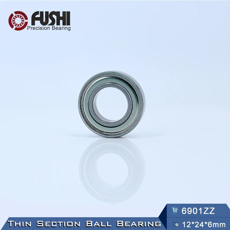 6901ZZ подшипник ABEC-5 (10 шт.) 12*24*6 мм метрический тонкий раздел 6901Z шарикоподшипники 6901