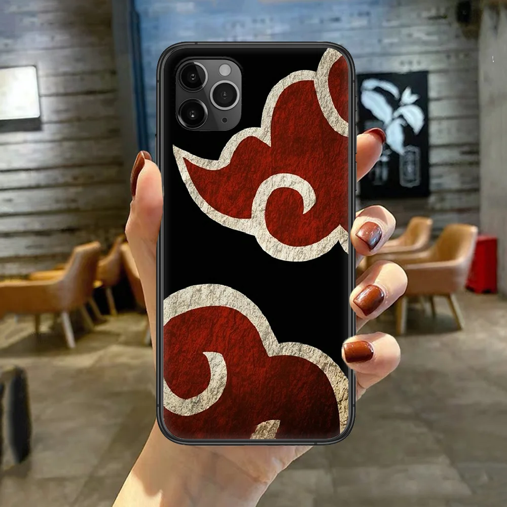 

Akatsuki Hokage Naruto Cartoon Anime Phone Case Cover For Iphone 5 5S 6 6S PLUS 7 8 11 12 Mini X XR XS PRO SE 2020 MAX black