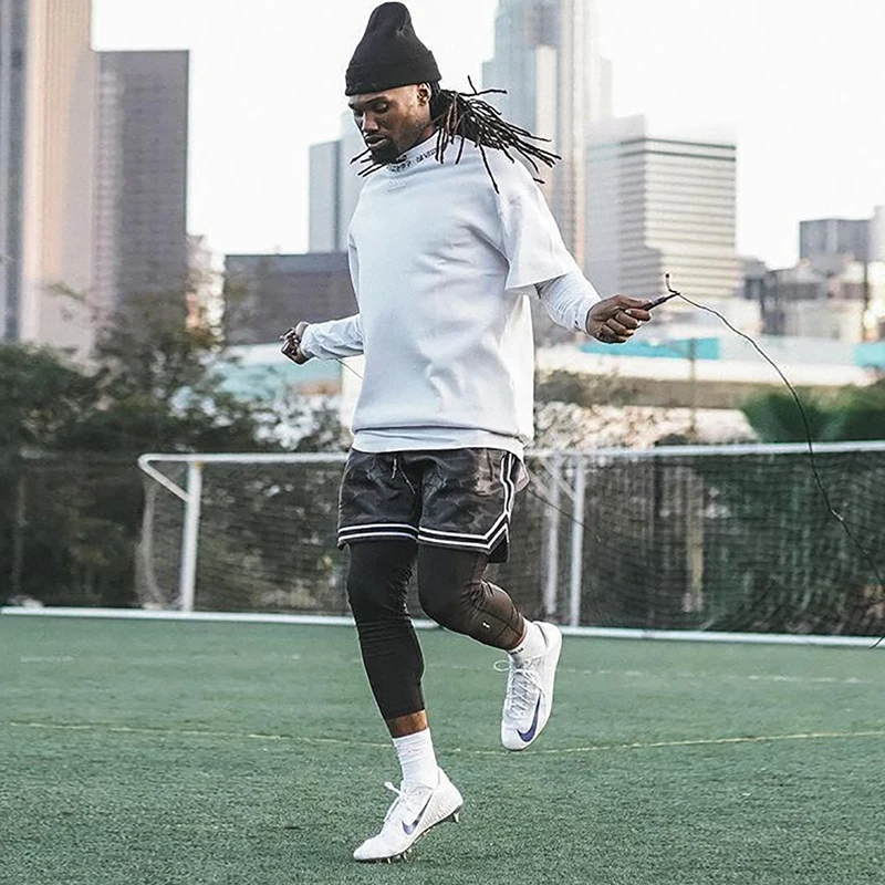 Шорты мужские для бега тренажерного зала фитнеса быстросохнущие шорты и