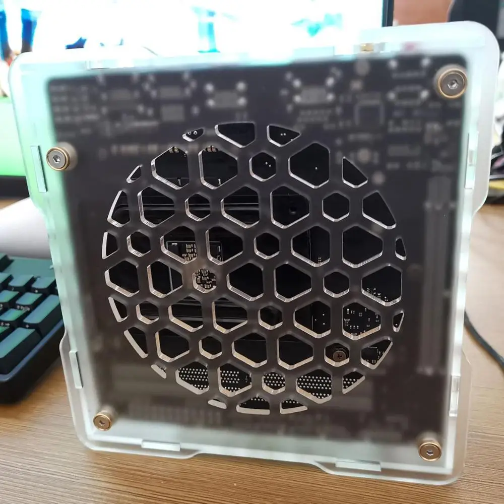 Чехол HTPC Mini-ITX материнская плата прозрачный акриловый маленький чехол DIY на заказ