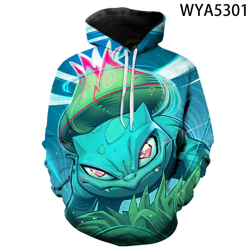 

2021 new Japanese anime pocket fashion game 3d printing cool men, women and children fashion pullover jacket